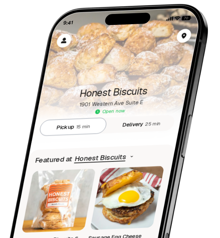 Honest Biscuits app preview